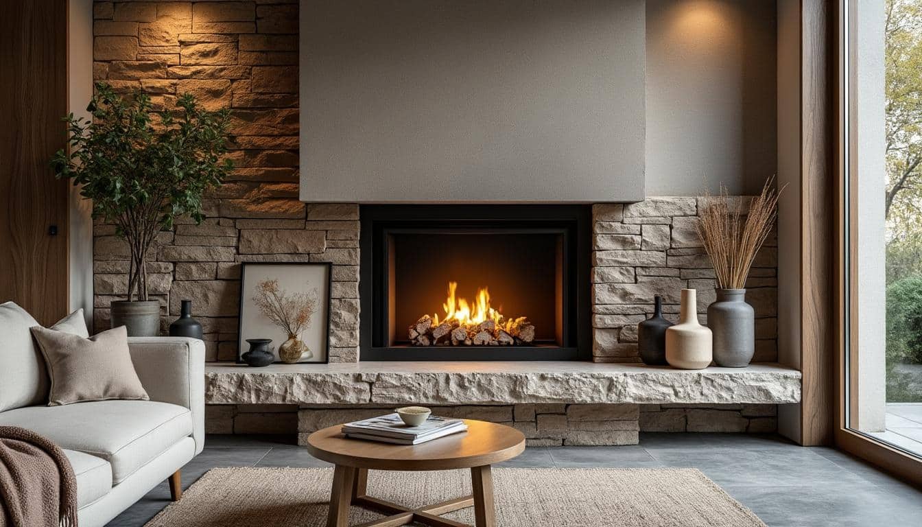 Décorer une cheminée dans un salon moderne