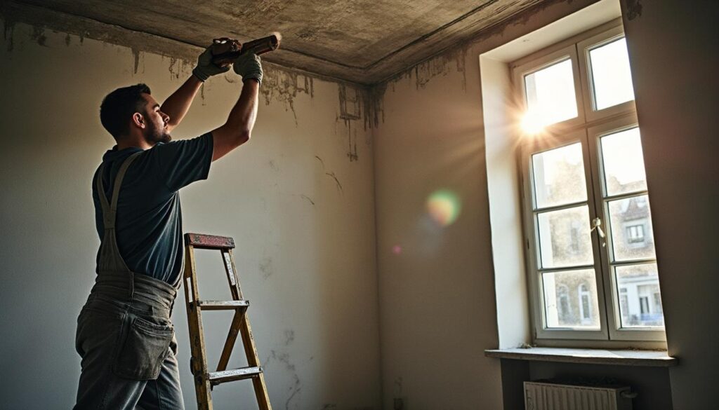 Réussir la réparation d’un plafond ancien au plâtre