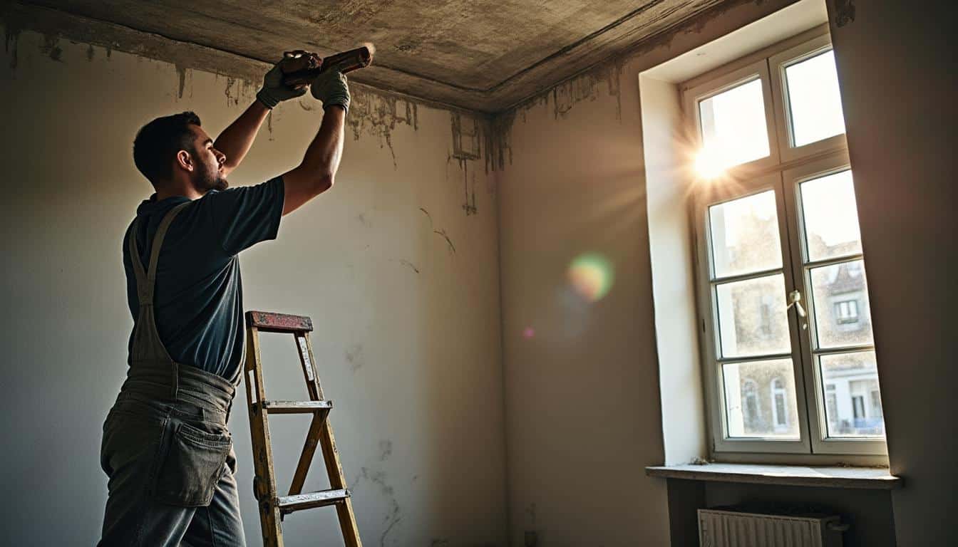 Réussir la réparation d’un plafond ancien au plâtre