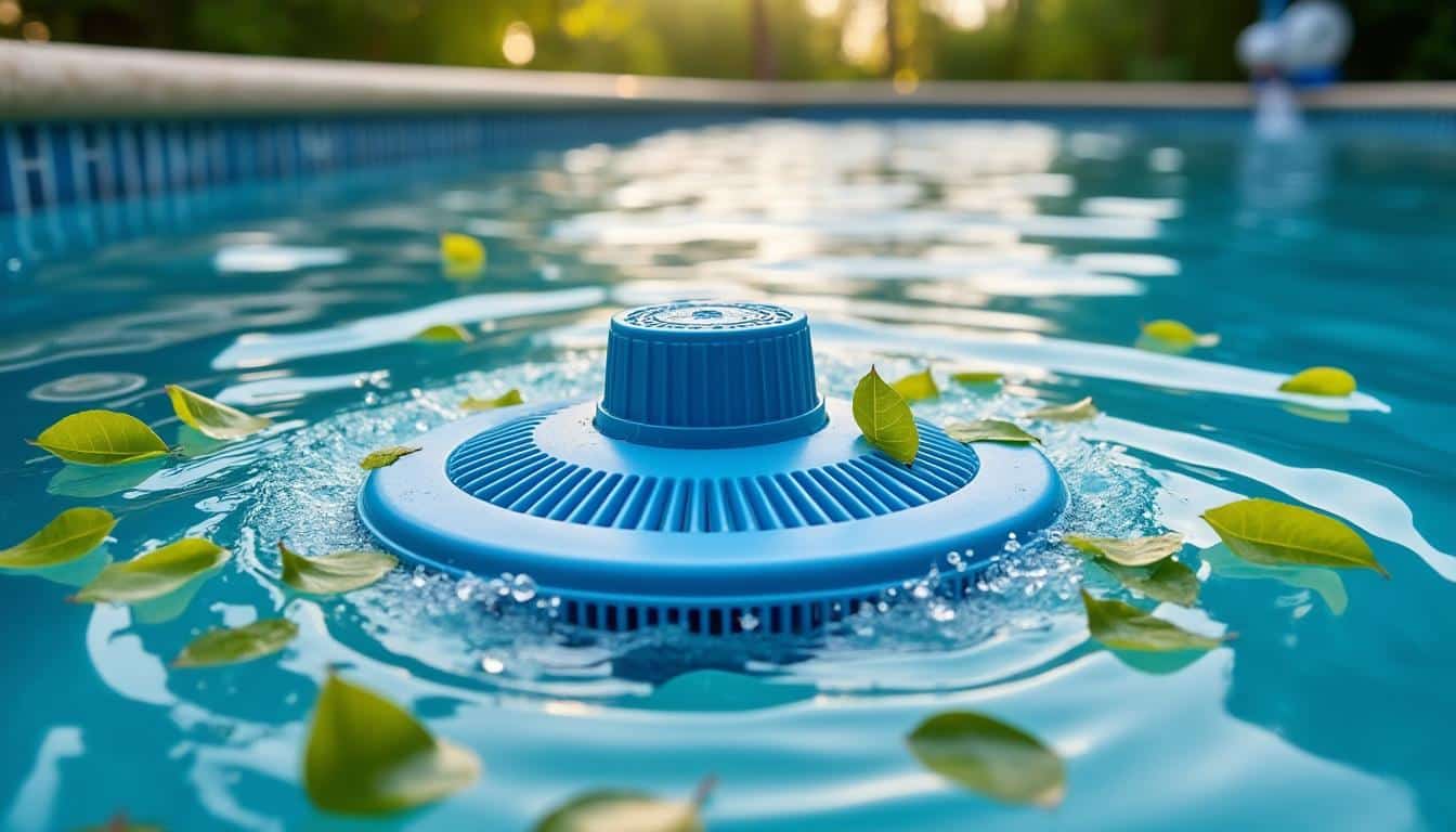 Le fonctionnement du filtre skimmer avec la pompe de la piscine domestique