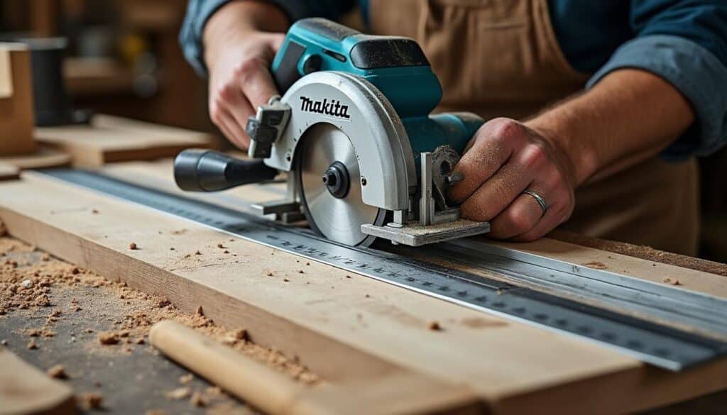Règle pour scie circulaire Makita : guide précis et sécurité