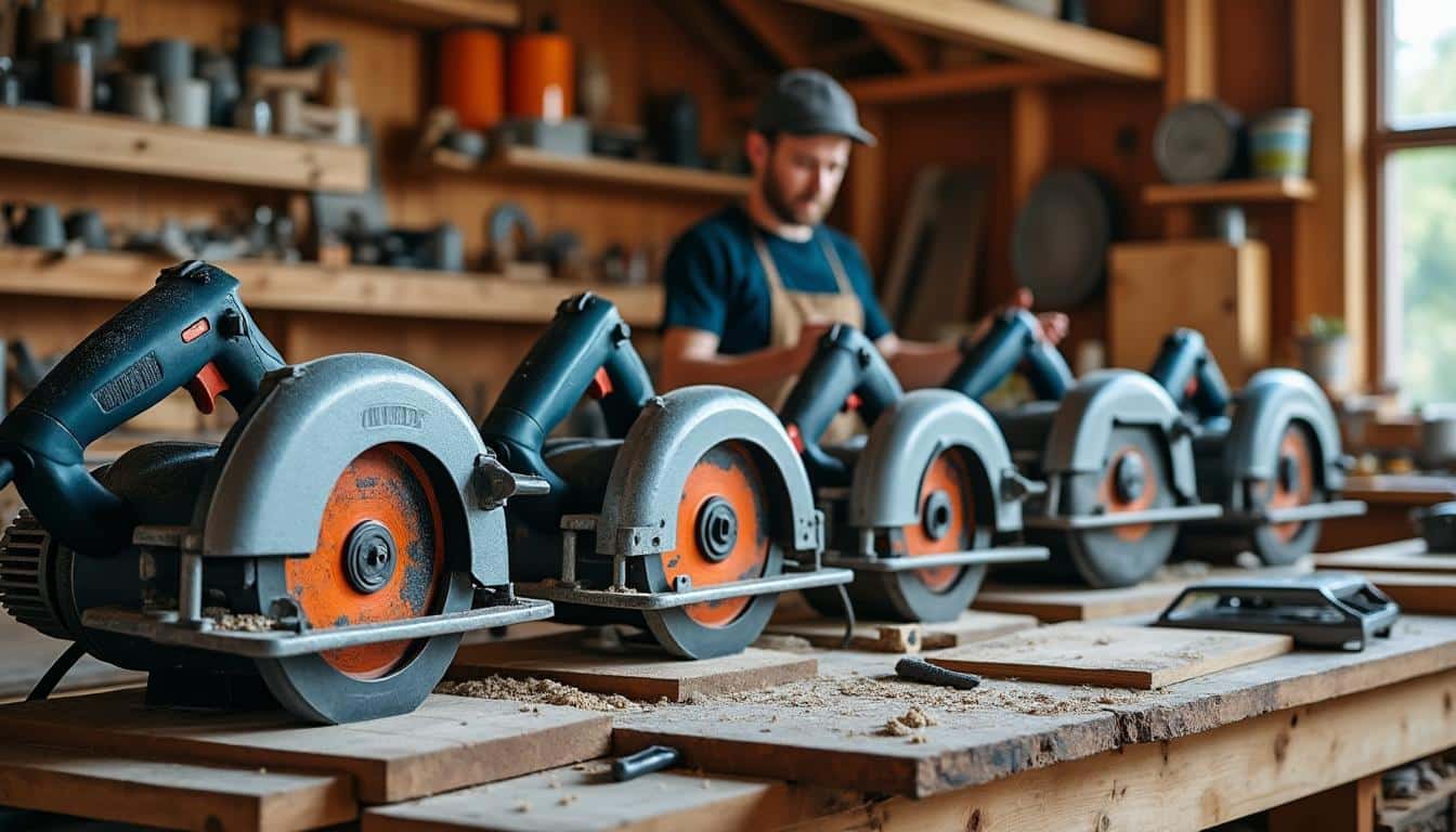 Illustration: Découvrir les différents modèles de scie circulaire à bûches et leurs spécificités
