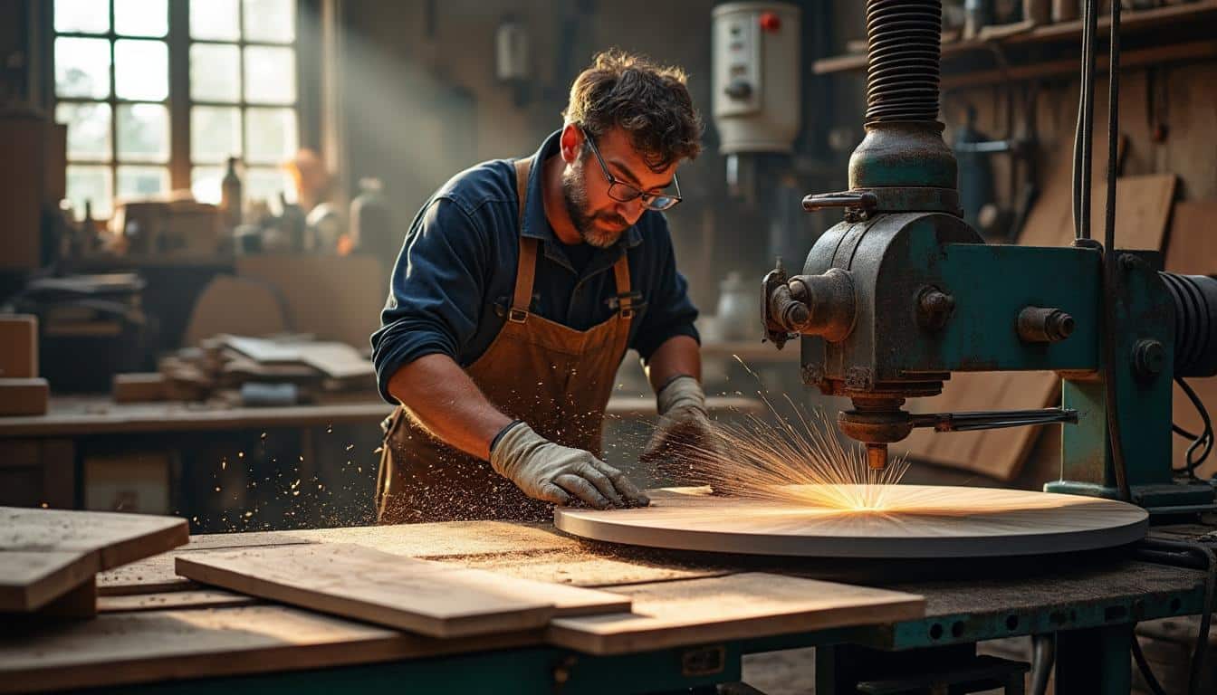 Illustration: Comment fonctionnent les mécanismes spécifiques des scies circulaires grand diamètre ?