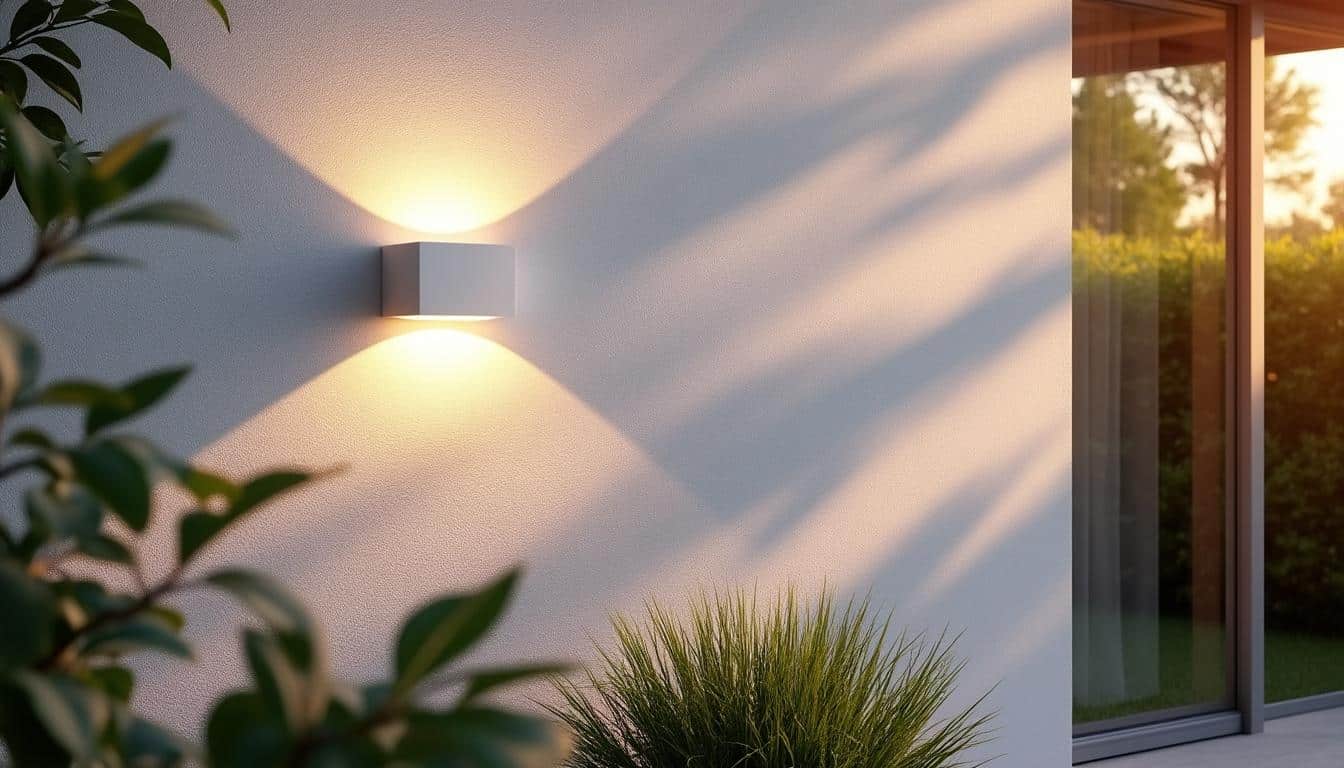Illustration: Comprendre l’éclairage mural blanc pour les espaces extérieurs