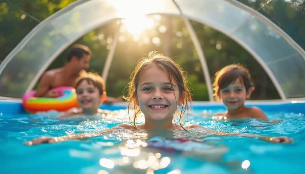 Dôme de piscine hors sol : protégez et prolongez votre baignade