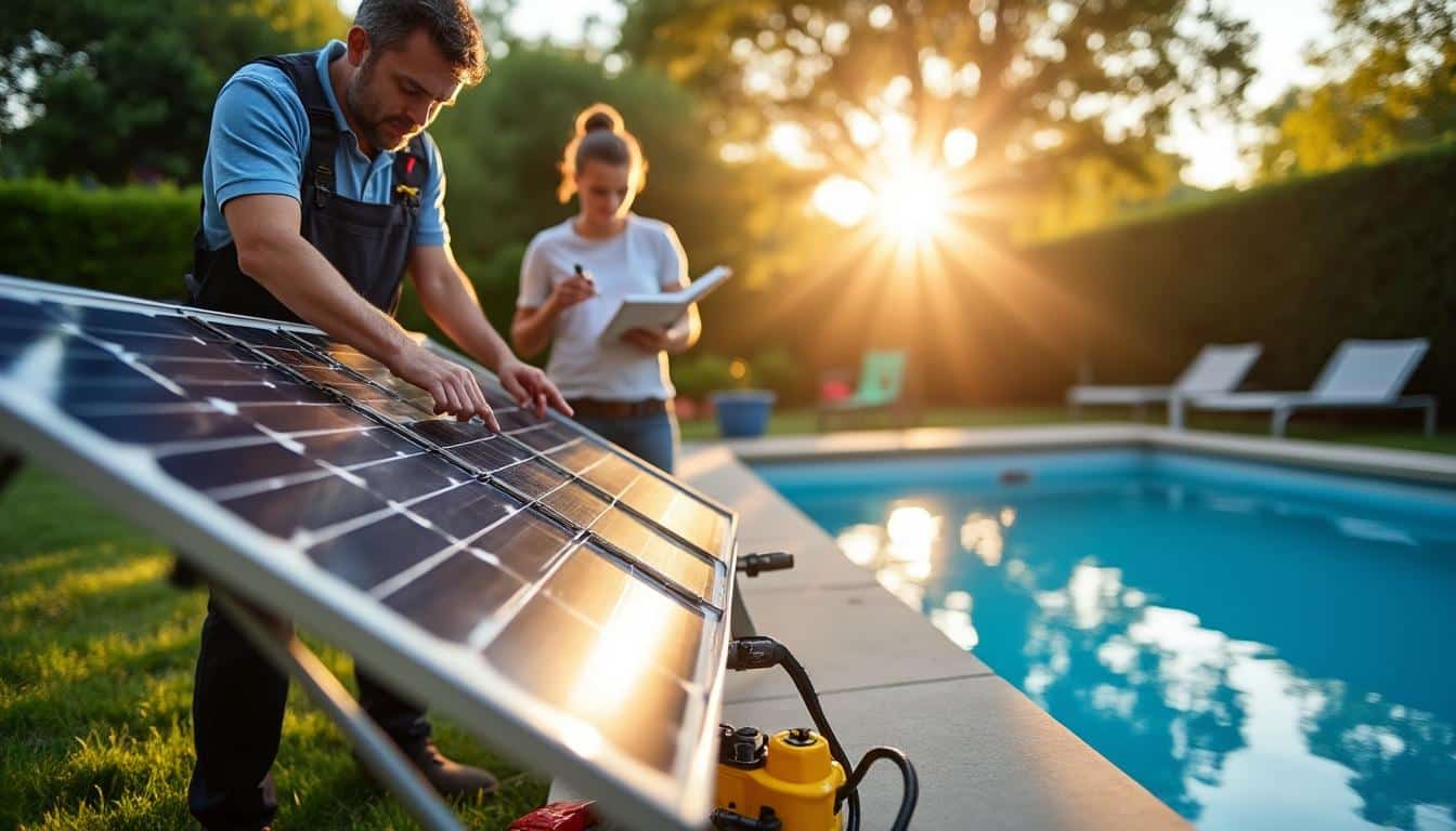 Illustration: Comprendre le fonctionnement des systèmes solaires pour chauffer une piscine hors sol