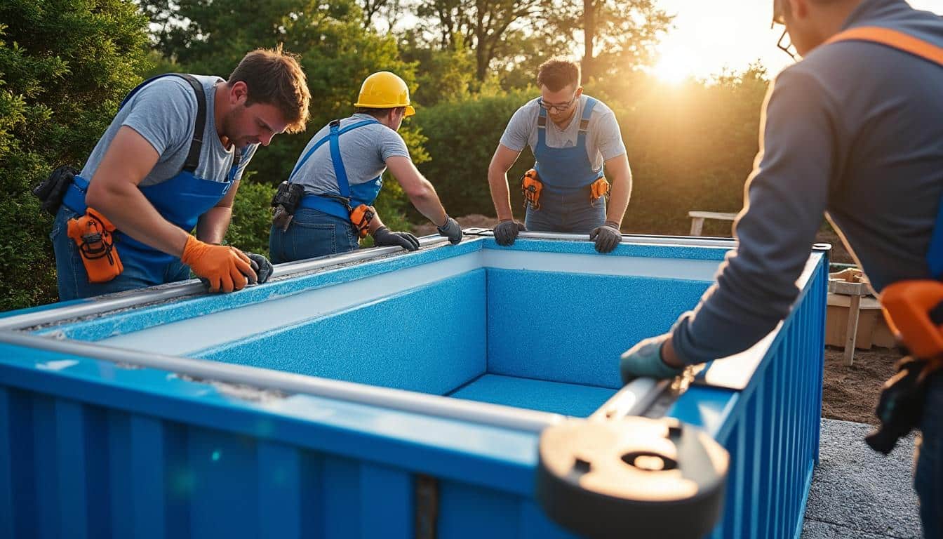 Illustration: Découvrir la conception et la fabrication des piscines en container