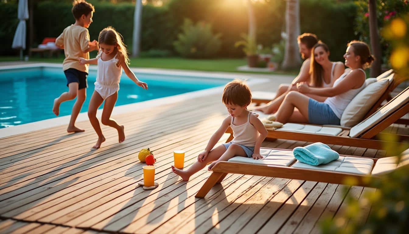 Illustration: Pourquoi opter pour une terrasse en bois autour d’une piscine hors sol ?