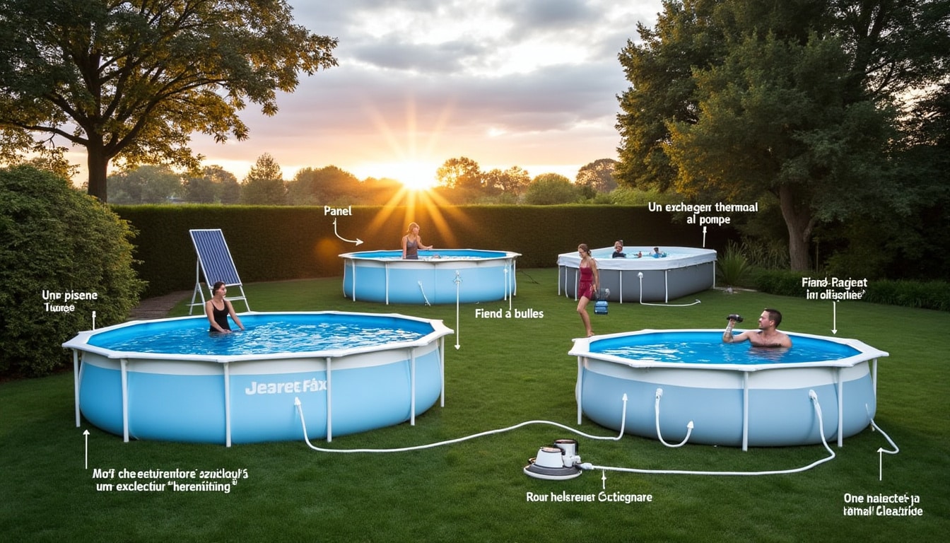Illustration: Découvrir les différentes méthodes pour chauffer l’eau d’une piscine hors sol