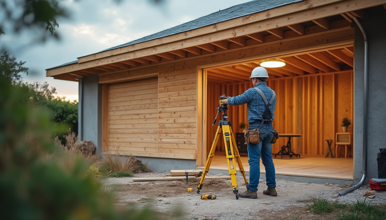 Illustration: Comprendre l’inclinaison essentielle du toit pour un garage durable