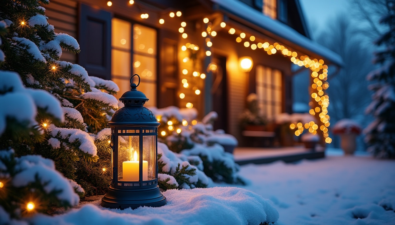 Décor lumineux de Noël extérieur : guide pour une ambiance féérique