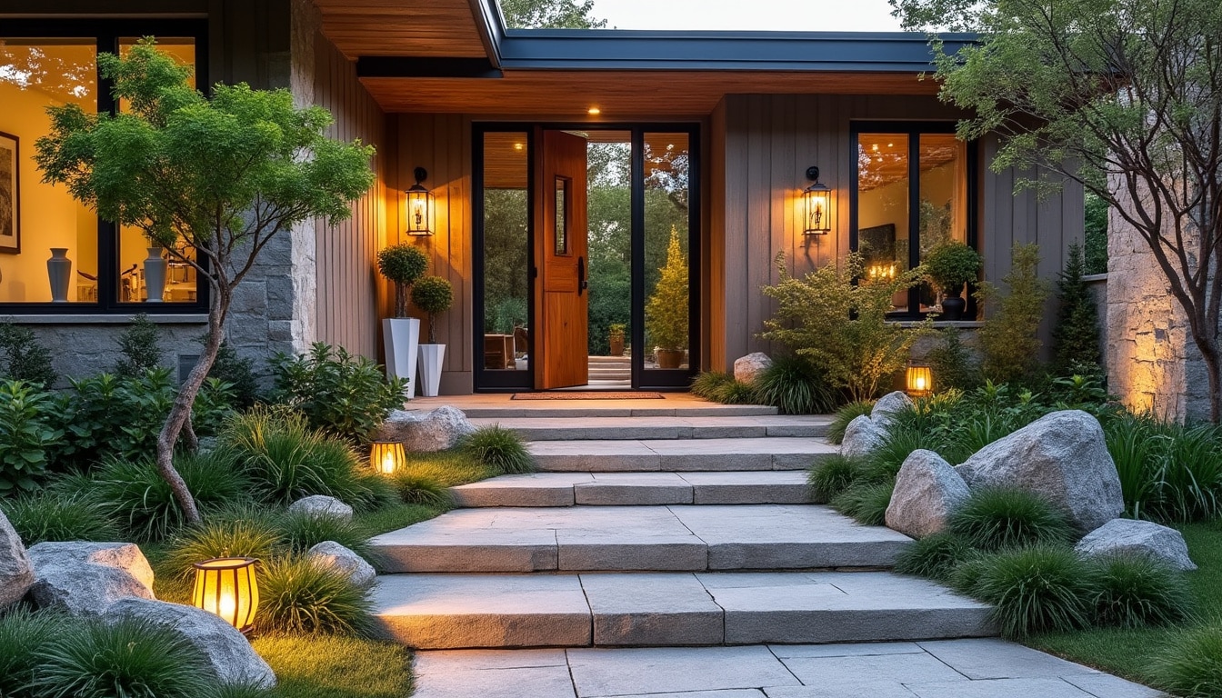 Illustration: Pourquoi un aménagement original de l’entrée de maison en extérieur change tout ?