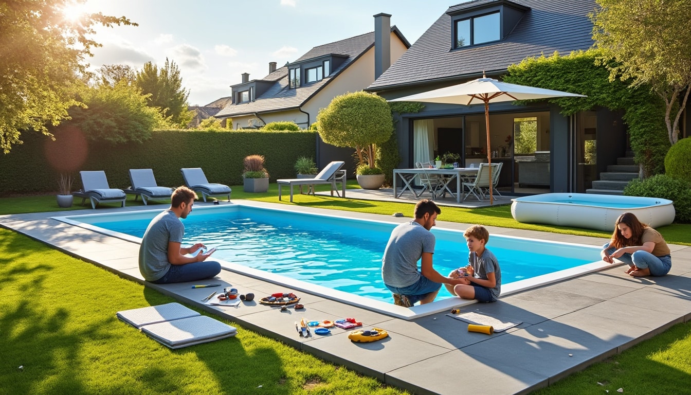 Illustration: Pourquoi opter pour une piscine hors sol en béton plutôt qu’une piscine enterrée ou légère ?